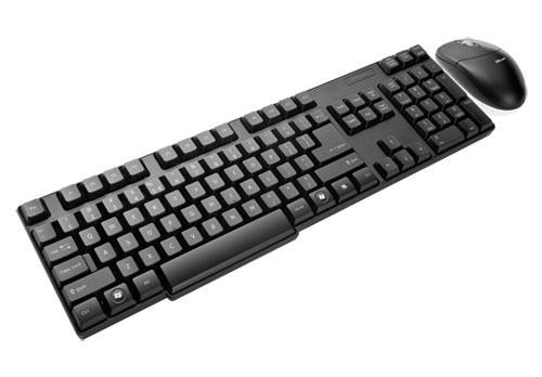 TRUST Kit tastiera + mouse wireless Trust Deskset nero
